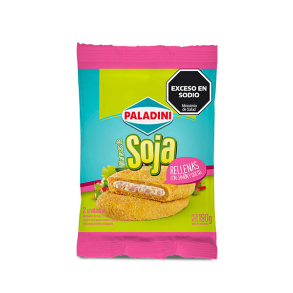Milanesa de soja Paladini Jamon y queso 2 X1 90 GR