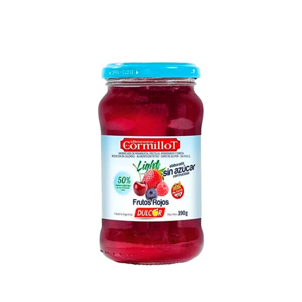 Mermelada Cormillot Sin azucar ftos. Rojos x 390 GR