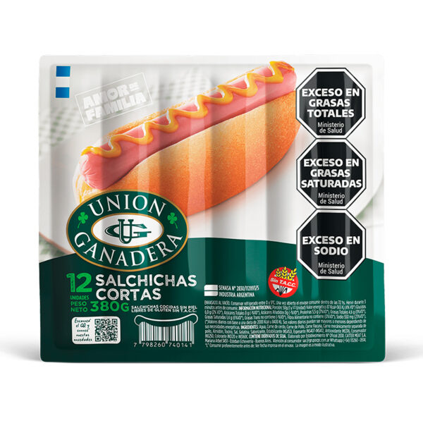Salchichas Union ganadera Sin tacc 12 X 380 GR