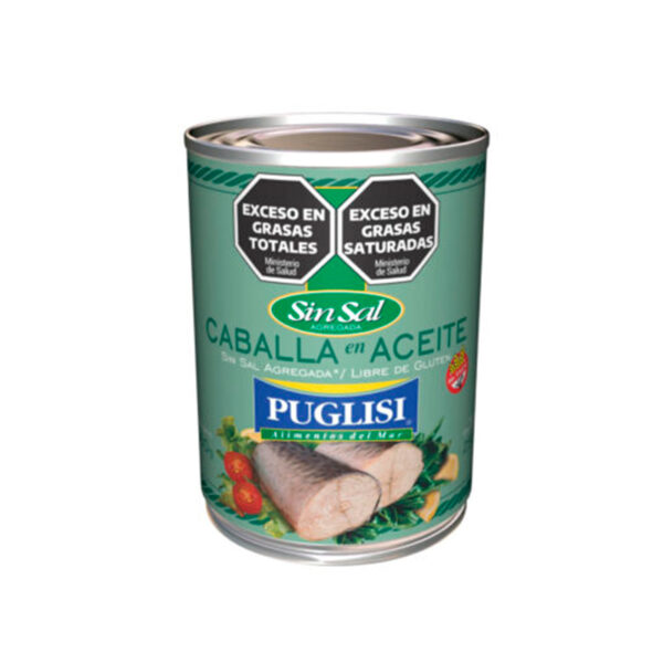 Caballa Puglisi En aceite sin sal x 380 GR