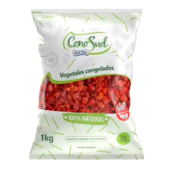 Pimiento Cono sud En cubos  X 1 KG