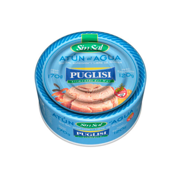 Atun Puglisi Al natural sin sal x 170 GR