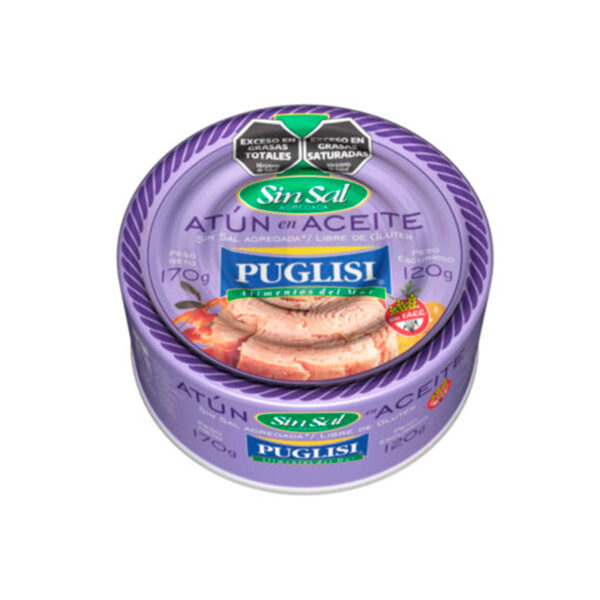 Atun Puglisi En aceite sin sal x 170 GR