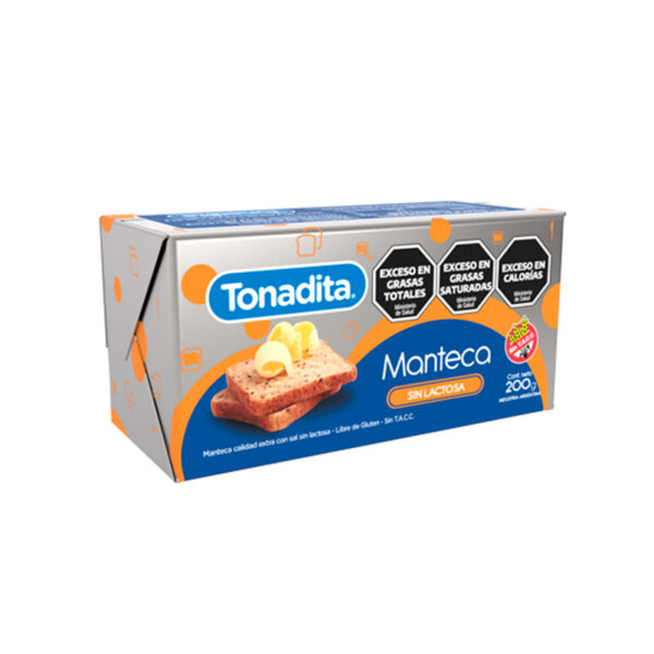 Manteca Tonadita BAJA LACT. X 200 GR.