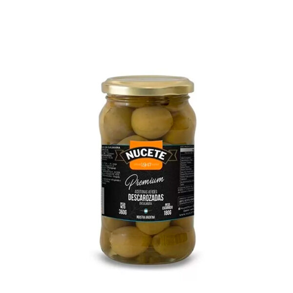 Aceitunas Nucete Descarozada premium frasco X 180 GR