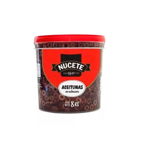 Aceitunas Nucete Negras rodajas balde X 4 KG