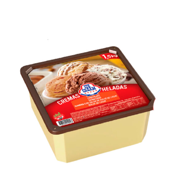 Pote Ice cream Banana - Choc. - Graniz. - DDL x 1.5 KG