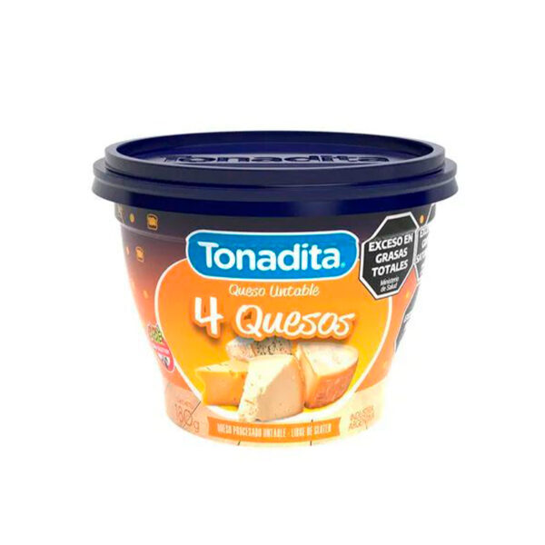 Queso untable Tonadita 4 Quesos x 180 GR