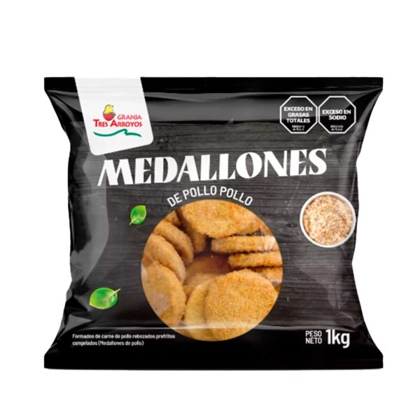 Medallon de pollo Granja 3 arroyos x 1 KG