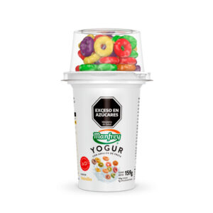 Yogur Manfrey Con aros frutales x 159 GR