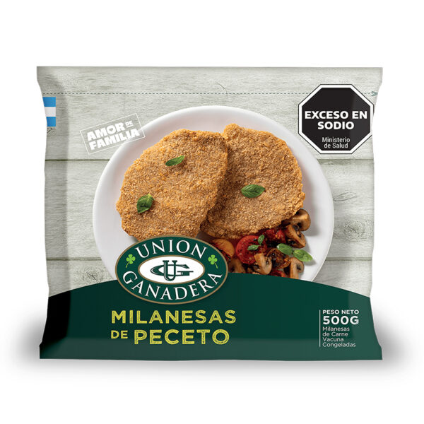 Milanesas Union ganadera Peceto x 500 GR