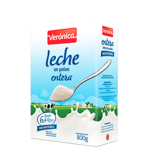 Leche en polvo Veronica entera por 800 gr