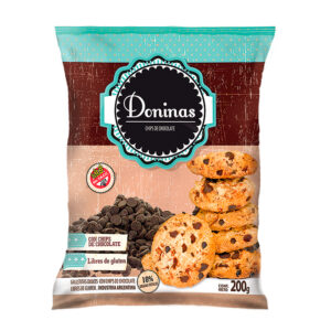 Galletitas SIN TACC Doninas Con chips de choco. X 200 GR