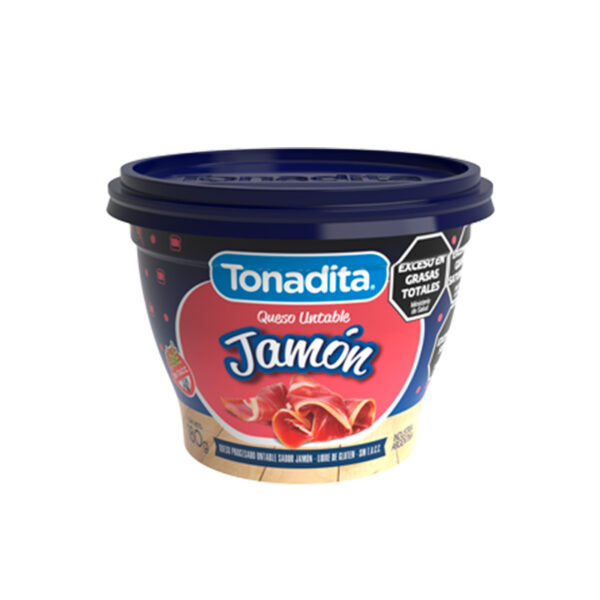 Queso untable Tonadita Jamon x 180 GR