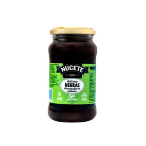 Aceitunas  Nucete Ligth negra descarozada frasco X 180 GR