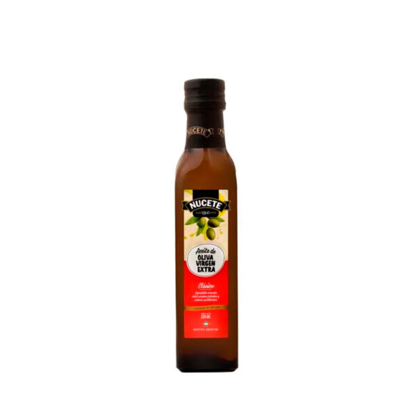 Aceite oliva Nucete Extra virgen botella X 250 ML