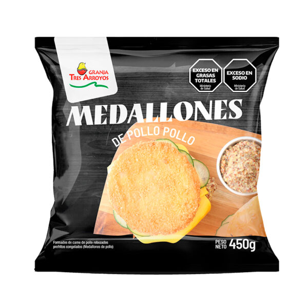 Medallones de pollo Granja 3 arroyos x 450 GR