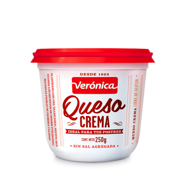 Queso crema Veronica Sin sal X 250 GR