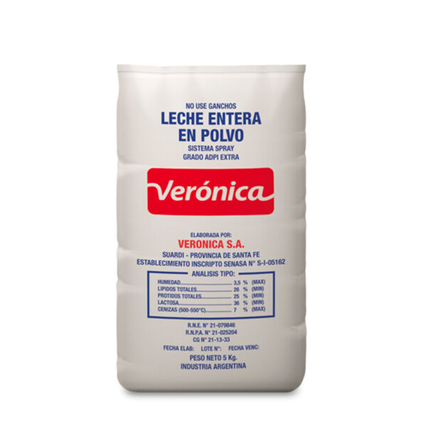 Leche en polvo Veronica entera por 5 kg