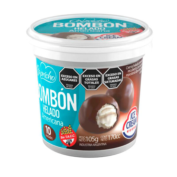 Capricho Ice cream Bomboncito C/ Crema amer. X 105 GR