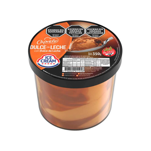 Capricho Ice cream Dulce de leche x 350 GR