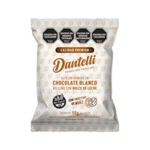 Alfajor SIN TACC Dantelli Blanco con nuez X 65 GR
