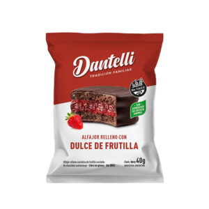 Alfajor SIN TACC Dantelli Dulce de leche y frutilla X 40 GR