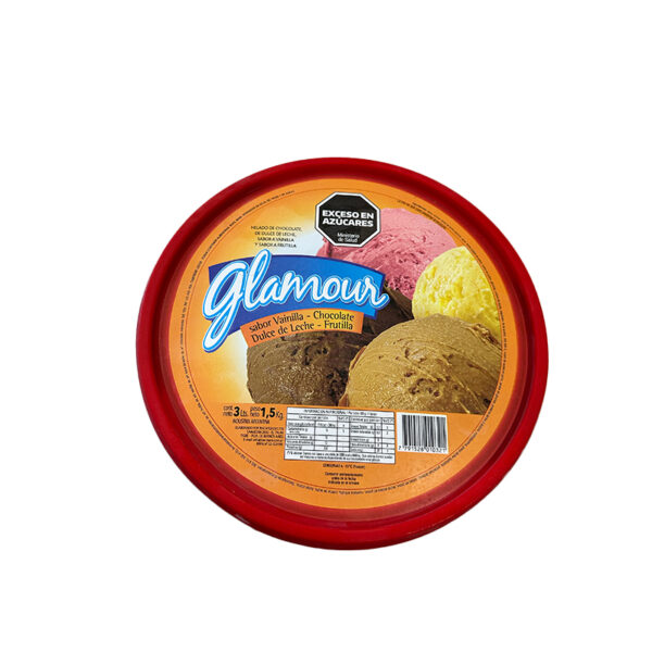 Glamour Ice cream Choco. - DDL - Vain - Frut. x 1,5 KG