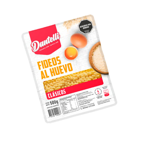 Fideos Dantelli Hrg Resorte X 500 Gr