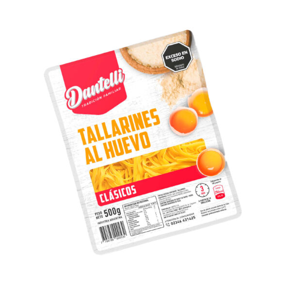 Tallarines Dantelli anchos X 500 GR