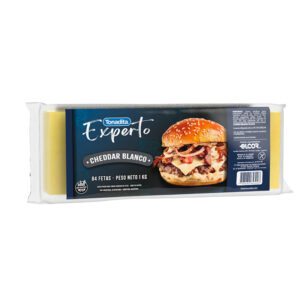 Tonadita fetas cheddar blanco X 84 UN