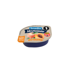 Tonadita mermelada durazno individual 108 UN X 22 GR