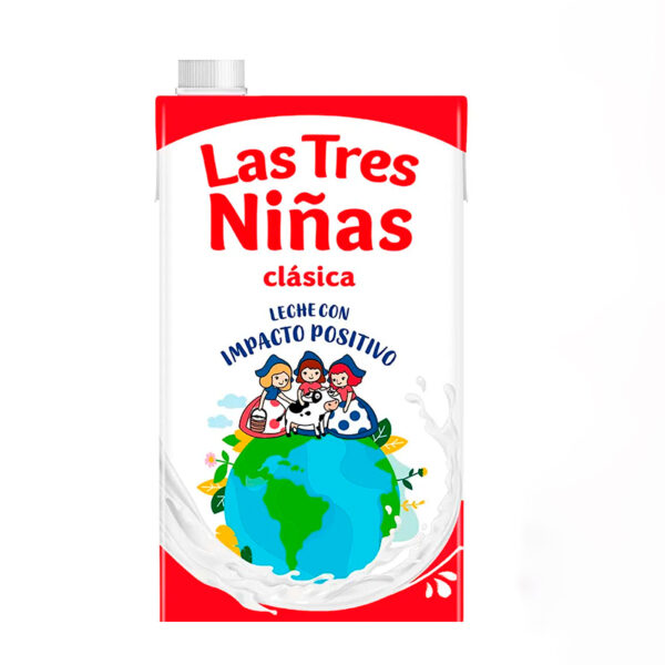 Leche entera las 3 niñas 2% Fort.
